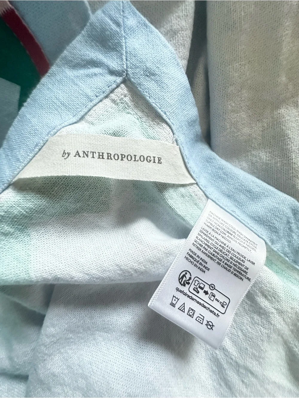 Anthropologie Medora Cotton Tablecloth 60”x108”